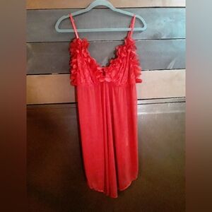 Sexy 4x valentine's night lingerie unbranded fits like a 2-3X red petals breasts